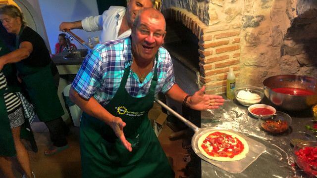 Fresh pizza, made from scratch - Authentic Napoletana-style. Baked fresh in a wood-fired oven at the villa in Amalfi. 